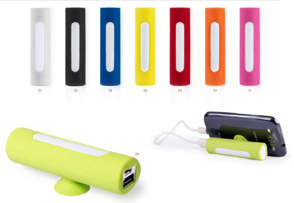 BATERIA EXTERNA SILICONA 2200 mah